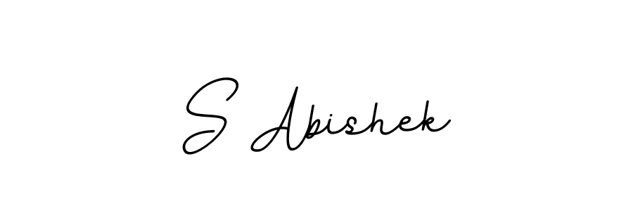 S Abishek stylish signature style. Best Handwritten Sign (BallpointsItalic-DORy9) for my name. Handwritten Signature Collection Ideas for my name S Abishek. S Abishek signature style 11 images and pictures png