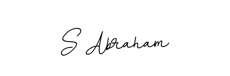 Use a signature maker to create a handwritten signature online. With this signature software, you can design (BallpointsItalic-DORy9) your own signature for name S Abraham. S Abraham signature style 11 images and pictures png
