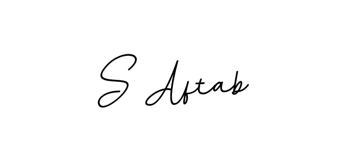 Once you've used our free online signature maker to create your best signature BallpointsItalic-DORy9 style, it's time to enjoy all of the benefits that S Aftab name signing documents. S Aftab signature style 11 images and pictures png