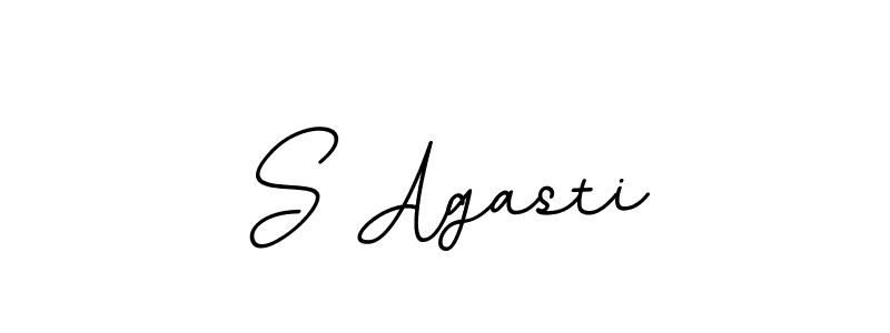 You should practise on your own different ways (BallpointsItalic-DORy9) to write your name (S Agasti) in signature. don't let someone else do it for you. S Agasti signature style 11 images and pictures png