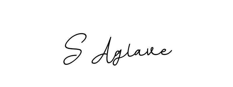 Use a signature maker to create a handwritten signature online. With this signature software, you can design (BallpointsItalic-DORy9) your own signature for name S Aglave. S Aglave signature style 11 images and pictures png