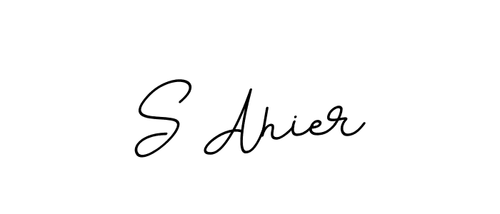 The best way (BallpointsItalic-DORy9) to make a short signature is to pick only two or three words in your name. The name S Ahier include a total of six letters. For converting this name. S Ahier signature style 11 images and pictures png