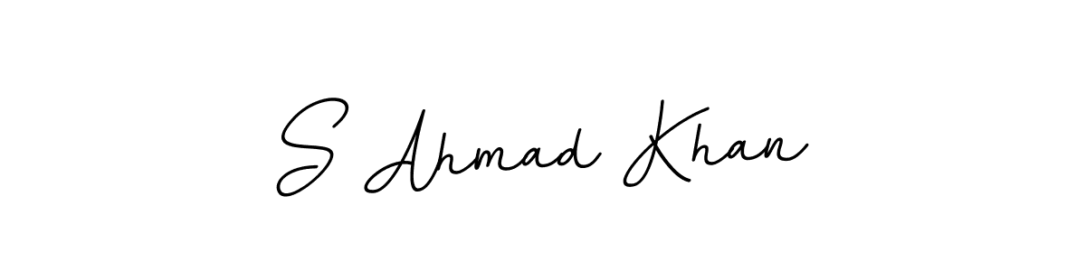 Create a beautiful signature design for name S Ahmad Khan. With this signature (BallpointsItalic-DORy9) fonts, you can make a handwritten signature for free. S Ahmad Khan signature style 11 images and pictures png