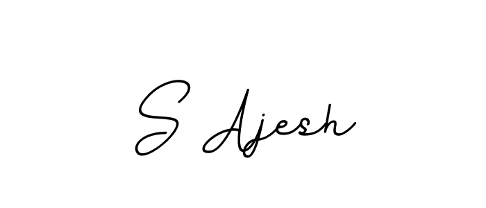 Also we have S Ajesh name is the best signature style. Create professional handwritten signature collection using BallpointsItalic-DORy9 autograph style. S Ajesh signature style 11 images and pictures png