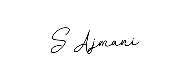 Create a beautiful signature design for name S Ajmani. With this signature (BallpointsItalic-DORy9) fonts, you can make a handwritten signature for free. S Ajmani signature style 11 images and pictures png