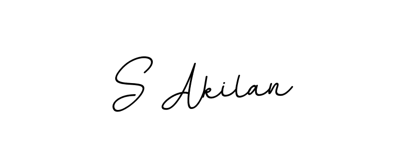 Use a signature maker to create a handwritten signature online. With this signature software, you can design (BallpointsItalic-DORy9) your own signature for name S Akilan. S Akilan signature style 11 images and pictures png