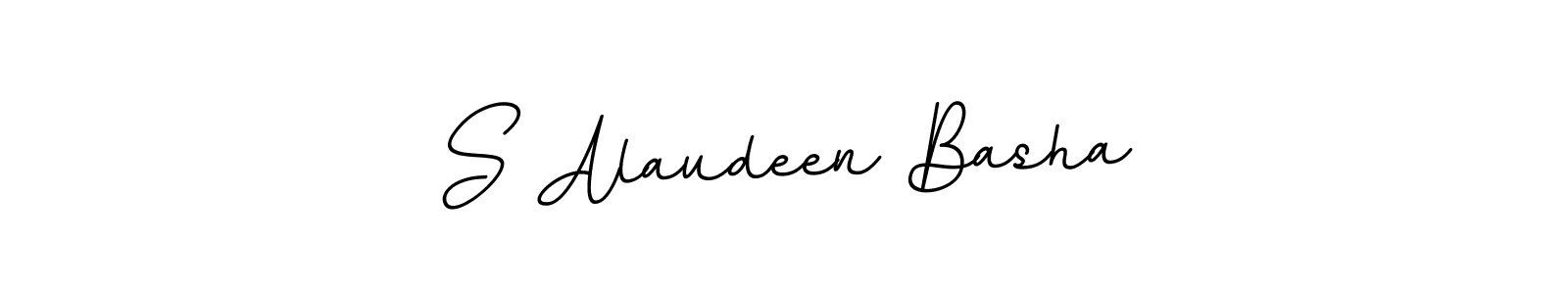 This is the best signature style for the S Alaudeen Basha name. Also you like these signature font (BallpointsItalic-DORy9). Mix name signature. S Alaudeen Basha signature style 11 images and pictures png