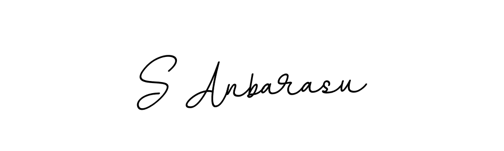 Design your own signature with our free online signature maker. With this signature software, you can create a handwritten (BallpointsItalic-DORy9) signature for name S Anbarasu. S Anbarasu signature style 11 images and pictures png