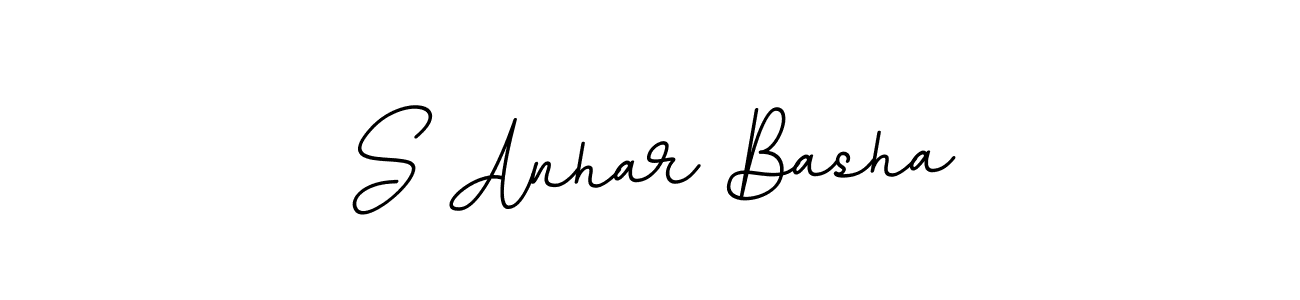 S Anhar Basha stylish signature style. Best Handwritten Sign (BallpointsItalic-DORy9) for my name. Handwritten Signature Collection Ideas for my name S Anhar Basha. S Anhar Basha signature style 11 images and pictures png