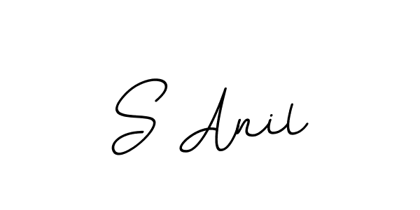 Use a signature maker to create a handwritten signature online. With this signature software, you can design (BallpointsItalic-DORy9) your own signature for name S Anil. S Anil signature style 11 images and pictures png