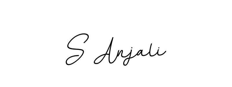 Design your own signature with our free online signature maker. With this signature software, you can create a handwritten (BallpointsItalic-DORy9) signature for name S Anjali. S Anjali signature style 11 images and pictures png