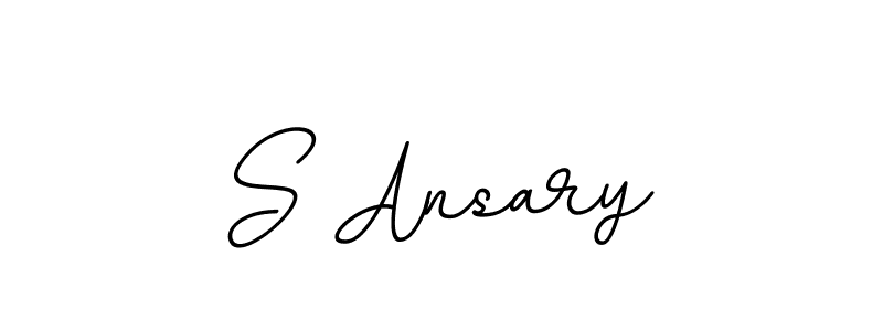 How to make S Ansary name signature. Use BallpointsItalic-DORy9 style for creating short signs online. This is the latest handwritten sign. S Ansary signature style 11 images and pictures png