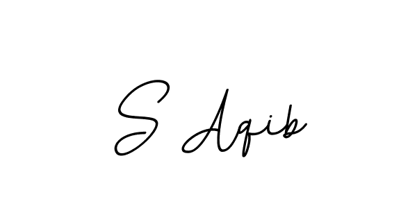 How to make S Aqib signature? BallpointsItalic-DORy9 is a professional autograph style. Create handwritten signature for S Aqib name. S Aqib signature style 11 images and pictures png