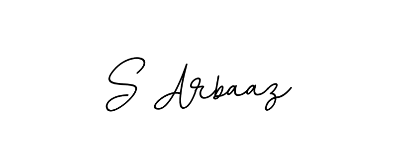 Design your own signature with our free online signature maker. With this signature software, you can create a handwritten (BallpointsItalic-DORy9) signature for name S Arbaaz. S Arbaaz signature style 11 images and pictures png