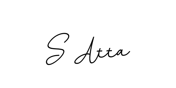 The best way (BallpointsItalic-DORy9) to make a short signature is to pick only two or three words in your name. The name S Atta include a total of six letters. For converting this name. S Atta signature style 11 images and pictures png
