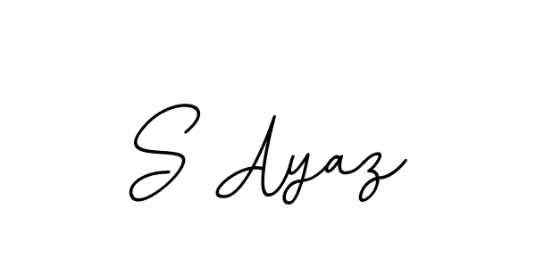 Also You can easily find your signature by using the search form. We will create S Ayaz name handwritten signature images for you free of cost using BallpointsItalic-DORy9 sign style. S Ayaz signature style 11 images and pictures png