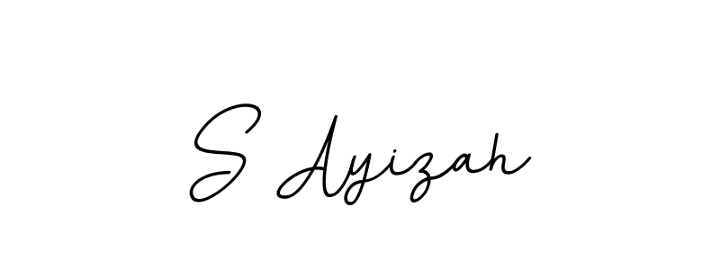 How to make S Ayizah name signature. Use BallpointsItalic-DORy9 style for creating short signs online. This is the latest handwritten sign. S Ayizah signature style 11 images and pictures png