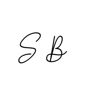 Use a signature maker to create a handwritten signature online. With this signature software, you can design (BallpointsItalic-DORy9) your own signature for name S B. S B signature style 11 images and pictures png