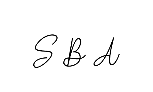 BallpointsItalic-DORy9 is a professional signature style that is perfect for those who want to add a touch of class to their signature. It is also a great choice for those who want to make their signature more unique. Get S B A name to fancy signature for free. S B A signature style 11 images and pictures png