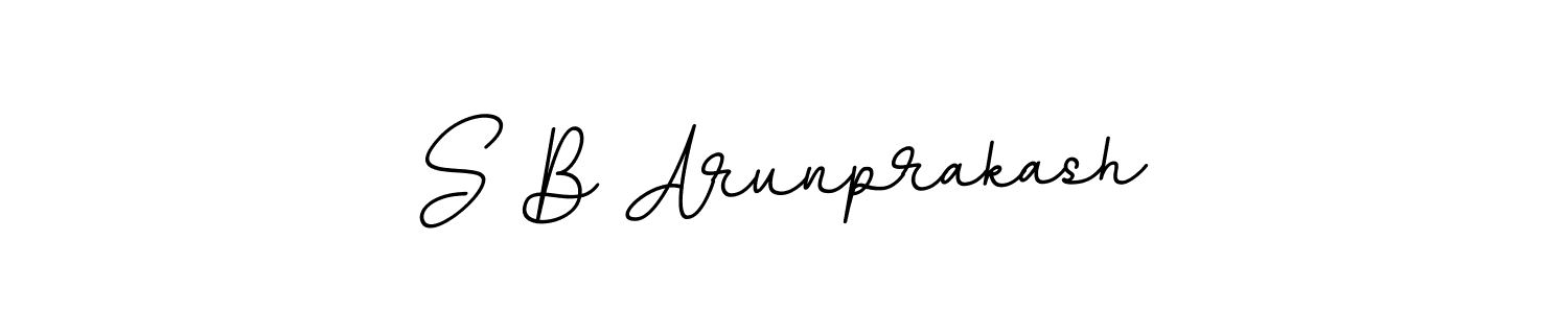 BallpointsItalic-DORy9 is a professional signature style that is perfect for those who want to add a touch of class to their signature. It is also a great choice for those who want to make their signature more unique. Get S B Arunprakash name to fancy signature for free. S B Arunprakash signature style 11 images and pictures png