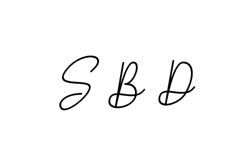 Design your own signature with our free online signature maker. With this signature software, you can create a handwritten (BallpointsItalic-DORy9) signature for name S B D. S B D signature style 11 images and pictures png
