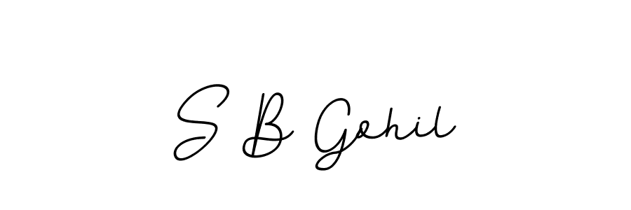 Similarly BallpointsItalic-DORy9 is the best handwritten signature design. Signature creator online .You can use it as an online autograph creator for name S B Gohil. S B Gohil signature style 11 images and pictures png