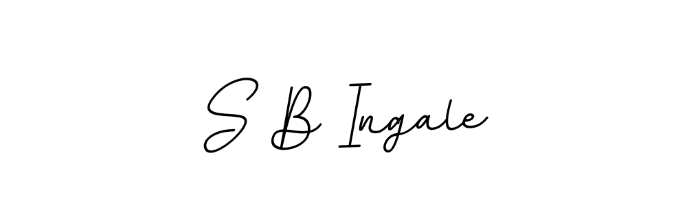 if you are searching for the best signature style for your name S B Ingale. so please give up your signature search. here we have designed multiple signature styles  using BallpointsItalic-DORy9. S B Ingale signature style 11 images and pictures png