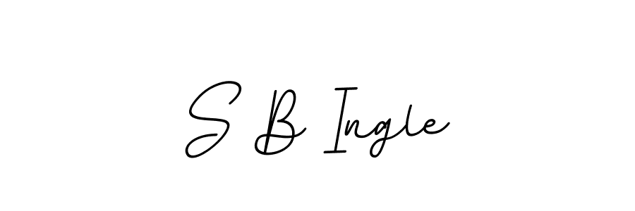 How to Draw S B Ingle signature style? BallpointsItalic-DORy9 is a latest design signature styles for name S B Ingle. S B Ingle signature style 11 images and pictures png