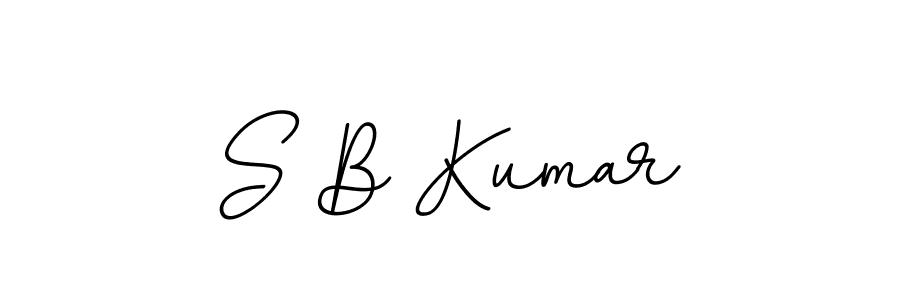 How to make S B Kumar name signature. Use BallpointsItalic-DORy9 style for creating short signs online. This is the latest handwritten sign. S B Kumar signature style 11 images and pictures png