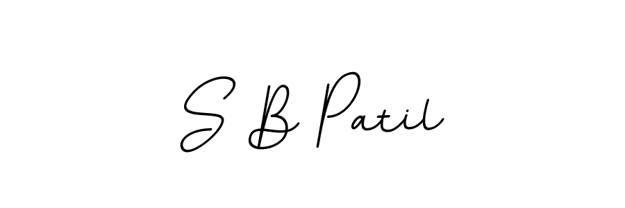 S B Patil stylish signature style. Best Handwritten Sign (BallpointsItalic-DORy9) for my name. Handwritten Signature Collection Ideas for my name S B Patil. S B Patil signature style 11 images and pictures png