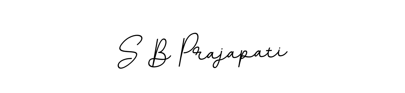 S B Prajapati stylish signature style. Best Handwritten Sign (BallpointsItalic-DORy9) for my name. Handwritten Signature Collection Ideas for my name S B Prajapati. S B Prajapati signature style 11 images and pictures png