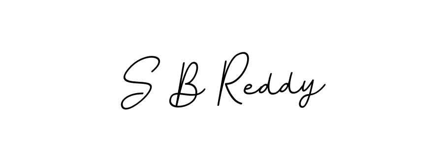 Make a beautiful signature design for name S B Reddy. With this signature (BallpointsItalic-DORy9) style, you can create a handwritten signature for free. S B Reddy signature style 11 images and pictures png