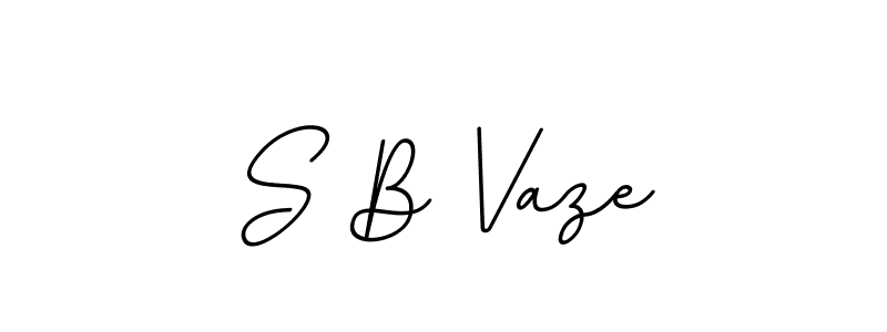 Use a signature maker to create a handwritten signature online. With this signature software, you can design (BallpointsItalic-DORy9) your own signature for name S B Vaze. S B Vaze signature style 11 images and pictures png