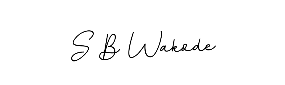 It looks lik you need a new signature style for name S B Wakode. Design unique handwritten (BallpointsItalic-DORy9) signature with our free signature maker in just a few clicks. S B Wakode signature style 11 images and pictures png