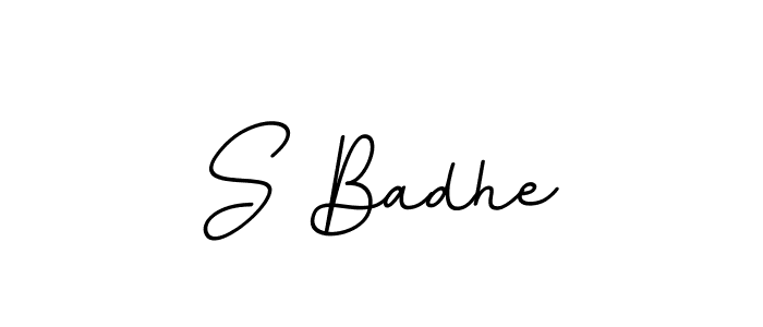 BallpointsItalic-DORy9 is a professional signature style that is perfect for those who want to add a touch of class to their signature. It is also a great choice for those who want to make their signature more unique. Get S Badhe name to fancy signature for free. S Badhe signature style 11 images and pictures png