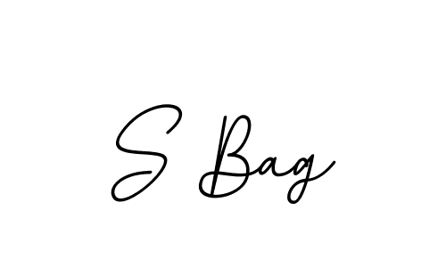 Design your own signature with our free online signature maker. With this signature software, you can create a handwritten (BallpointsItalic-DORy9) signature for name S Bag. S Bag signature style 11 images and pictures png