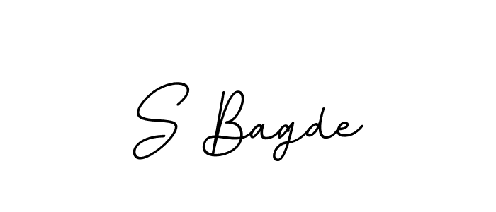 You should practise on your own different ways (BallpointsItalic-DORy9) to write your name (S Bagde) in signature. don't let someone else do it for you. S Bagde signature style 11 images and pictures png