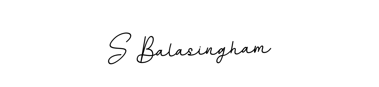 Create a beautiful signature design for name S Balasingham. With this signature (BallpointsItalic-DORy9) fonts, you can make a handwritten signature for free. S Balasingham signature style 11 images and pictures png