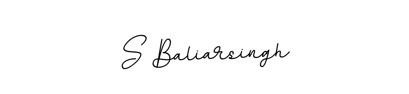Design your own signature with our free online signature maker. With this signature software, you can create a handwritten (BallpointsItalic-DORy9) signature for name S Baliarsingh. S Baliarsingh signature style 11 images and pictures png