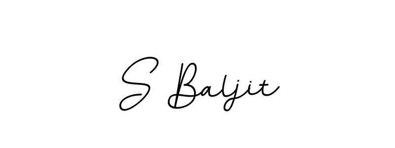 Make a beautiful signature design for name S Baljit. With this signature (BallpointsItalic-DORy9) style, you can create a handwritten signature for free. S Baljit signature style 11 images and pictures png
