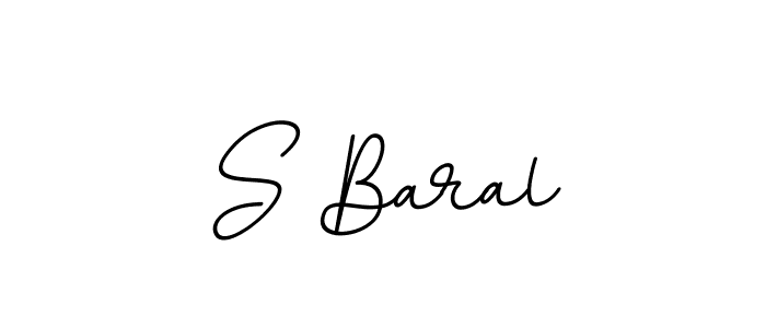How to make S Baral signature? BallpointsItalic-DORy9 is a professional autograph style. Create handwritten signature for S Baral name. S Baral signature style 11 images and pictures png