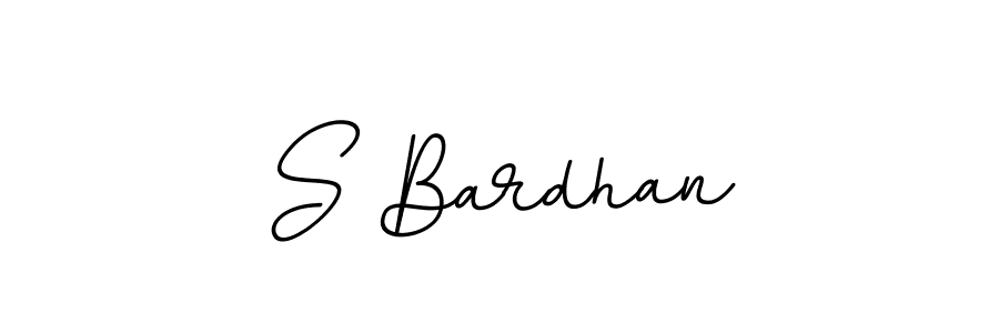 Use a signature maker to create a handwritten signature online. With this signature software, you can design (BallpointsItalic-DORy9) your own signature for name S Bardhan. S Bardhan signature style 11 images and pictures png