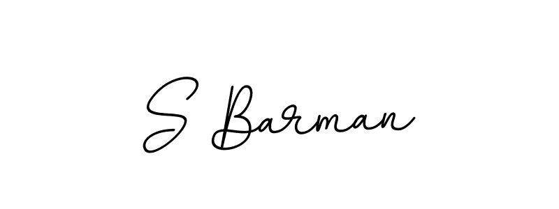 Make a beautiful signature design for name S Barman. With this signature (BallpointsItalic-DORy9) style, you can create a handwritten signature for free. S Barman signature style 11 images and pictures png