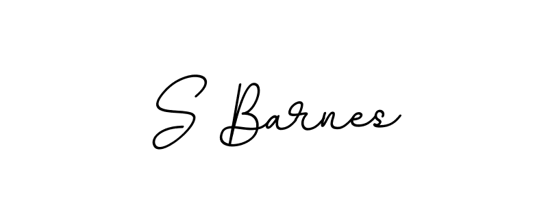 Create a beautiful signature design for name S Barnes. With this signature (BallpointsItalic-DORy9) fonts, you can make a handwritten signature for free. S Barnes signature style 11 images and pictures png