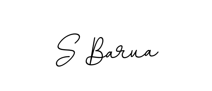 Use a signature maker to create a handwritten signature online. With this signature software, you can design (BallpointsItalic-DORy9) your own signature for name S Barua. S Barua signature style 11 images and pictures png