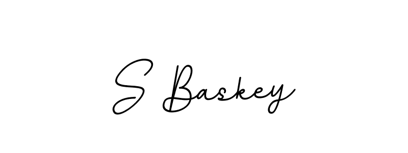 Use a signature maker to create a handwritten signature online. With this signature software, you can design (BallpointsItalic-DORy9) your own signature for name S Baskey. S Baskey signature style 11 images and pictures png