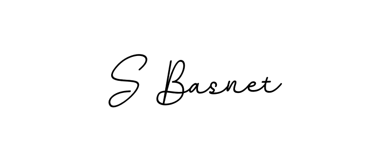Use a signature maker to create a handwritten signature online. With this signature software, you can design (BallpointsItalic-DORy9) your own signature for name S Basnet. S Basnet signature style 11 images and pictures png