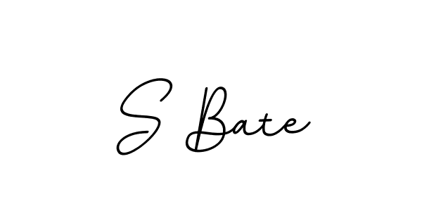 How to make S Bate name signature. Use BallpointsItalic-DORy9 style for creating short signs online. This is the latest handwritten sign. S Bate signature style 11 images and pictures png
