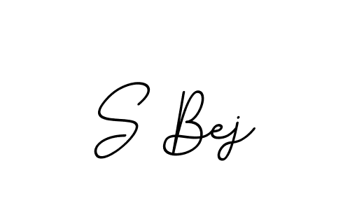 Create a beautiful signature design for name S Bej. With this signature (BallpointsItalic-DORy9) fonts, you can make a handwritten signature for free. S Bej signature style 11 images and pictures png