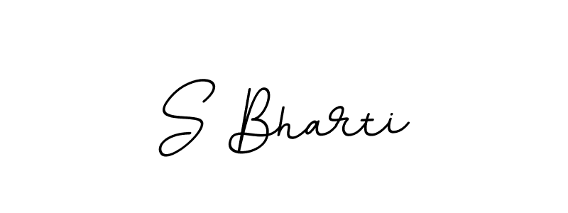 Create a beautiful signature design for name S Bharti. With this signature (BallpointsItalic-DORy9) fonts, you can make a handwritten signature for free. S Bharti signature style 11 images and pictures png